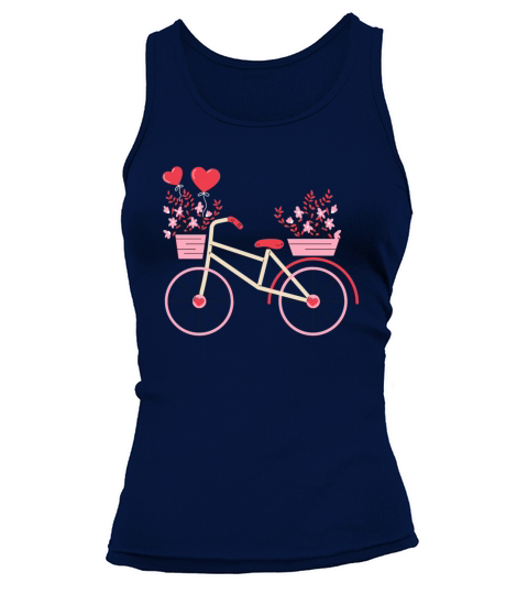 bicycle with heart Tank top Woman