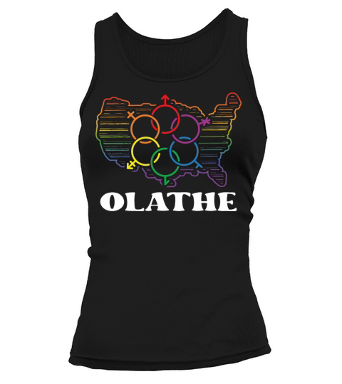 Olathe Pride Month Pride Flag LGBT Community LGBTQ Tank top Woman