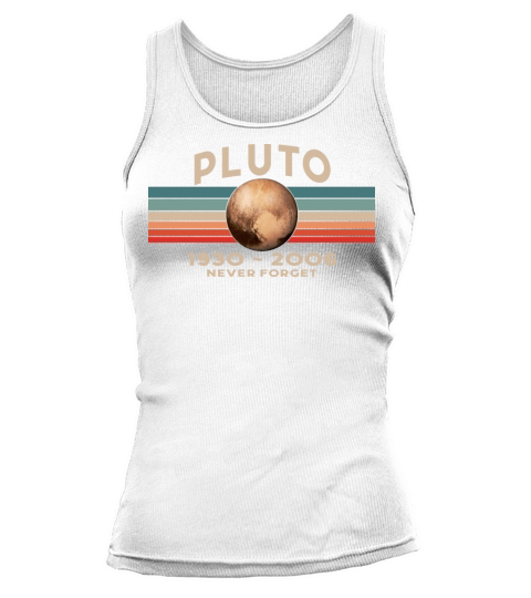 Pluto Never Forget 1930 - 2006 Vintage Space Tank top Woman