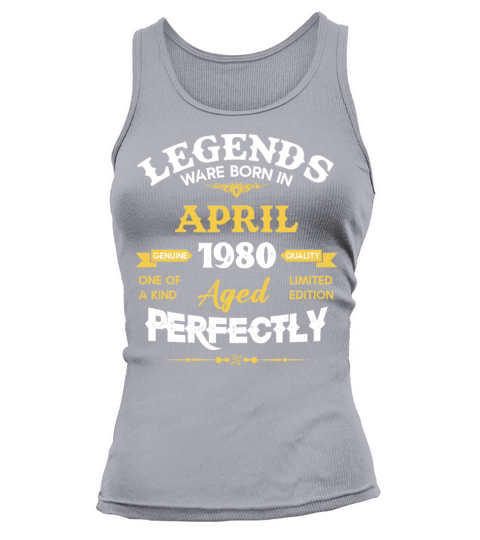 Vintage Aged To Perfection April 1980 Tank top Woman