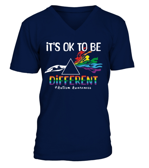 Different Okay Special Puzzle Autism Awareness V-Neck T-shirt