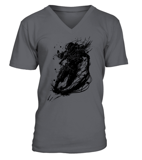 Vintage Astronaut At Infinity V-Neck T-shirt