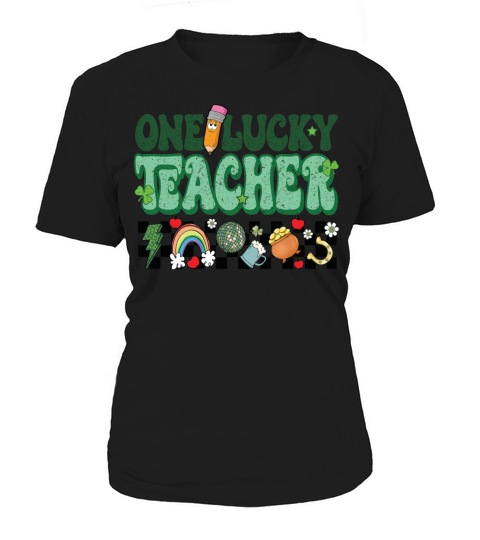Lucky Teacher Saint Paddys St Patricks Day Vintage Women's T-Shirt
