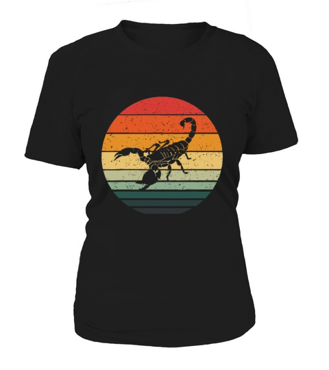Vintage Scorpion Retro Sunset Art 70s 80s Women's T-Shirt