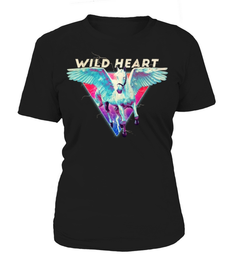 Wild Heart Flying Horse Retro Effect Women's T-Shirt