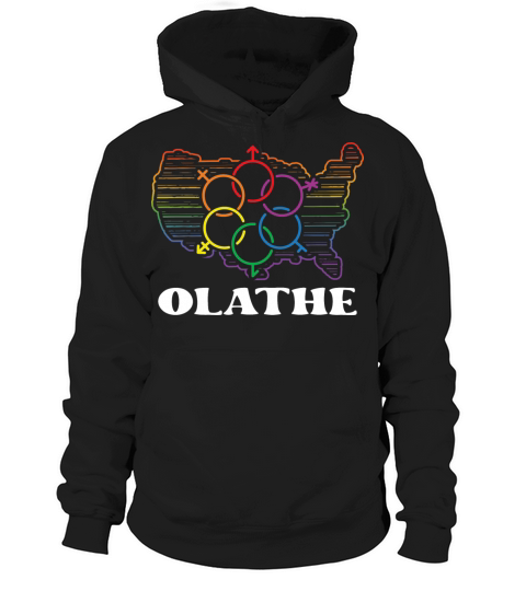 Olathe Pride Month Pride Flag LGBT Community LGBTQ Hoodie Unisex