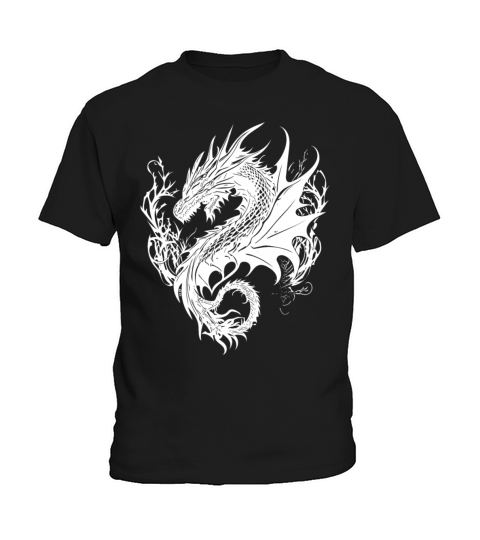 Fierce Vintager Dragon In Scale Dress Kids T-Shirt