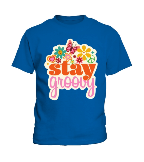 Stay Groovy Vintage Groovy outfit for women Kids T-Shirt