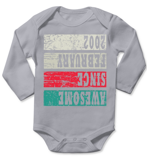 Vintage 21th Birthday 2002 Sports Gift Long Sleeve Baby One-Piece