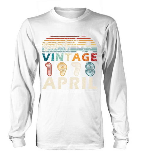 April 1978 vintage Long sleeved Unisex
