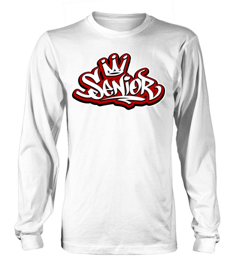 Senior Crown Graffiti Tag Long sleeved Unisex