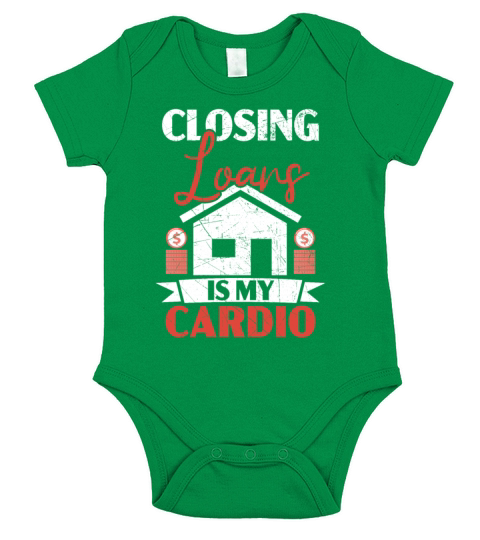 Closing Loans Is My Cardio Mortgage Loan Officer Short Sleeve Baby One-Piece