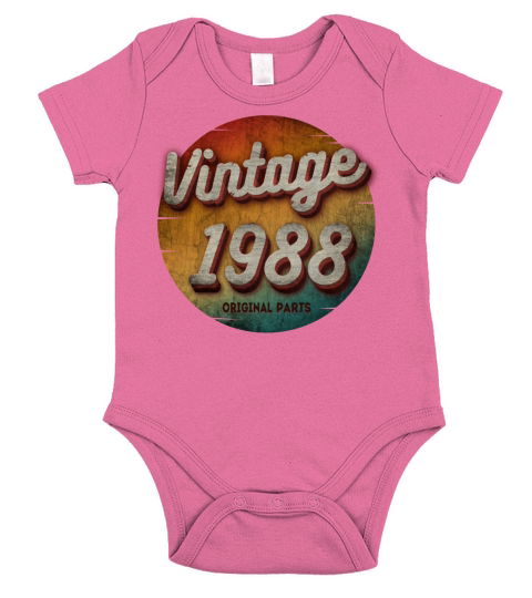 VINTAGE 1988 ORIGINAL PARTS Short Sleeve Baby One-Piece