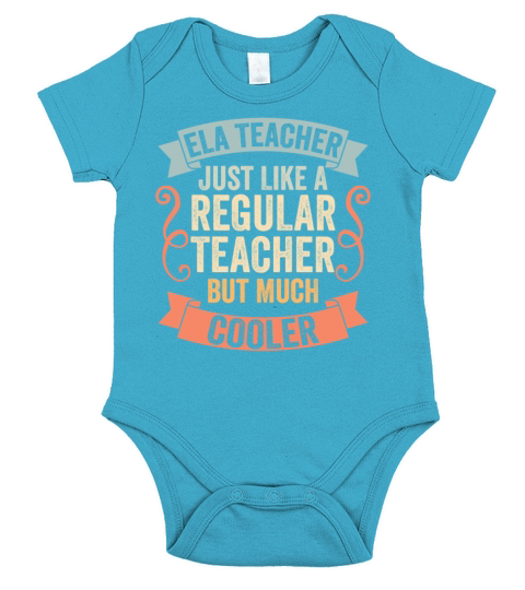 Vintage ELA Teacher Just Like A Regular Teacher Short Sleeve Baby One-Piece