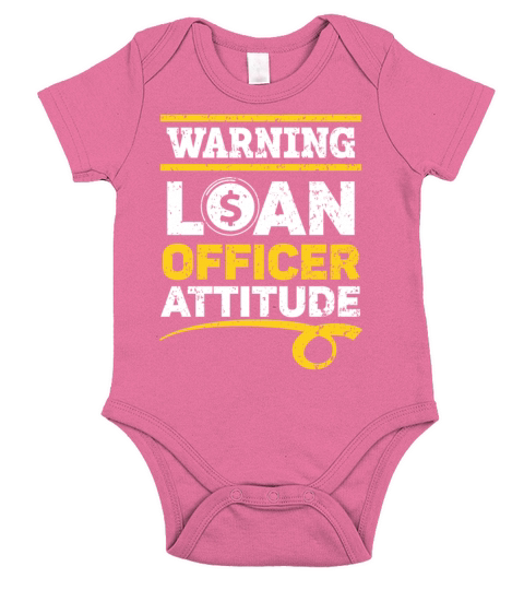 Warning Loan Officer Attitude Mortgage Whisperer Short Sleeve Baby One-Piece