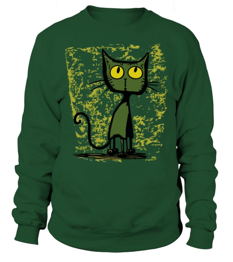 curious interested vintage cartoon cat Sweatshirt Unisex