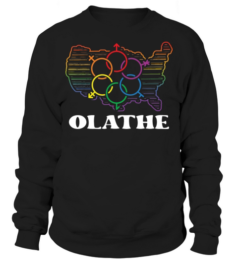 Olathe Pride Month Pride Flag LGBT Community LGBTQ Sweatshirt Unisex