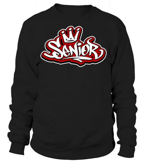 Senior Crown Graffiti Tag Sweatshirt Unisex