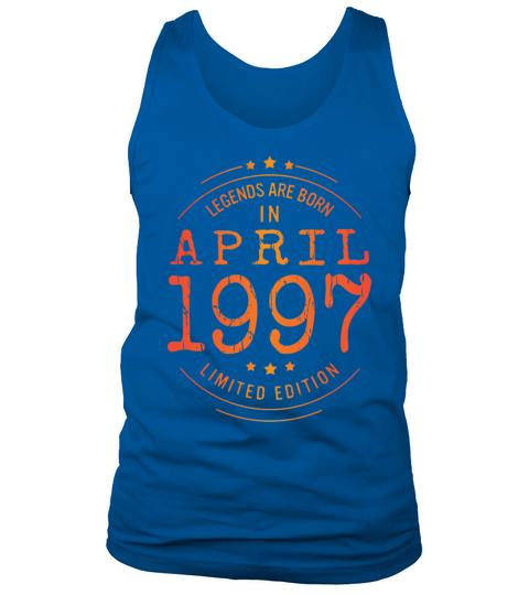 Birthday April 1997 Limited Edition Vintage Legend Tank Top Unisex
