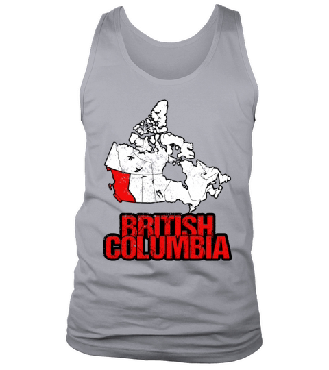 British Columbia Vintage Canada Map Tank Top Unisex