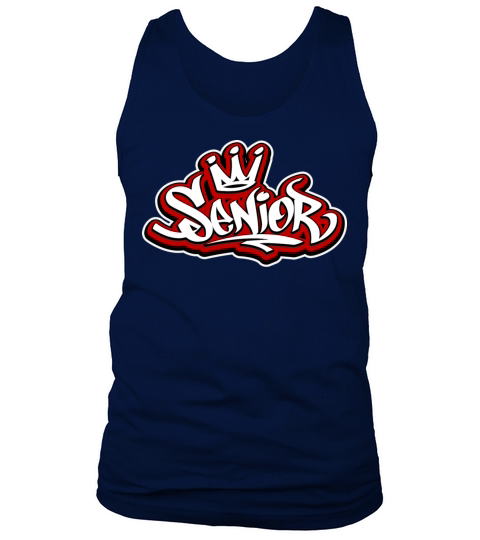 Senior Crown Graffiti Tag Tank Top Unisex