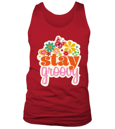 Stay Groovy Vintage Groovy outfit for women Tank Top Unisex