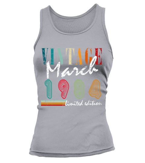 39th birthday man Awesome March vintage 1984 Tank top Woman
