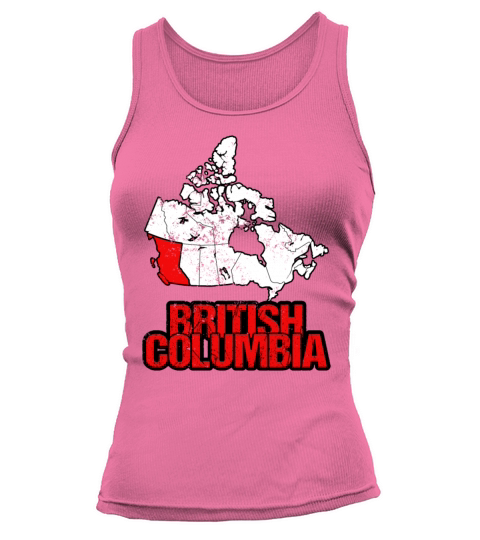 British Columbia Vintage Canada Map Tank top Woman