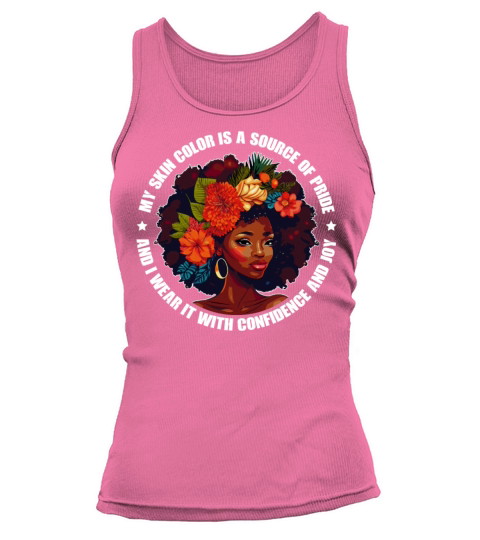 Positive Self Love Affirmation Black Afro Flower G Tank top Woman