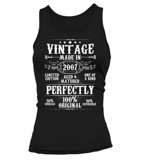 Vintage Made In 2007 Aged Matured Perfectly Tank top Woman