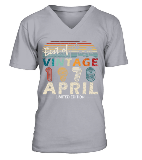 April 1978 vintage V-Neck T-shirt