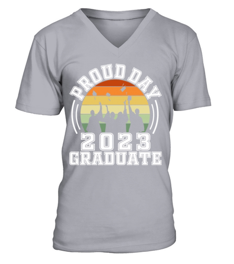 Proud Dad of a 2023 Graduate Senior Graduation Tee V-Neck T-shirt