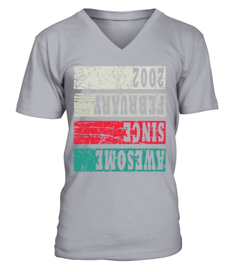 Vintage 21th Birthday 2002 Sports Gift V-Neck T-shirt