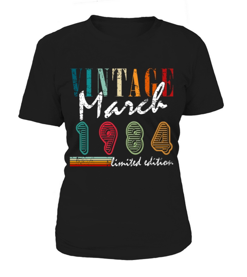 39th birthday man Awesome March vintage 1984 Women's T-Shirt
