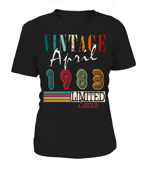 April vintage 1983 born vintage birthday Women's T-Shirt