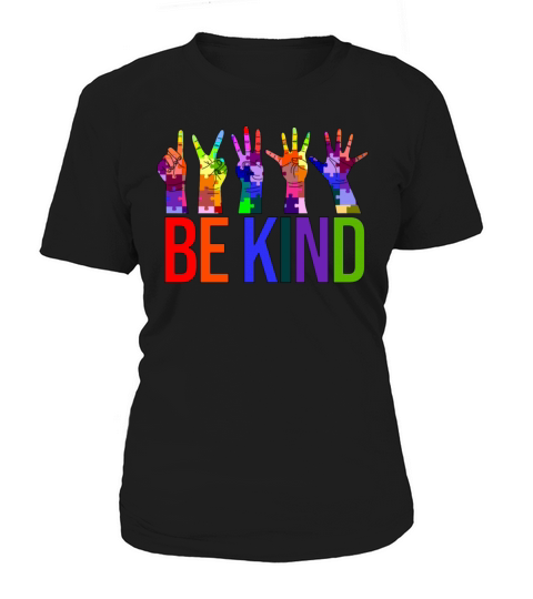 Autism Awareness - Hand Sign1 2 3 4 5 Be Kind Women's T-Shirt