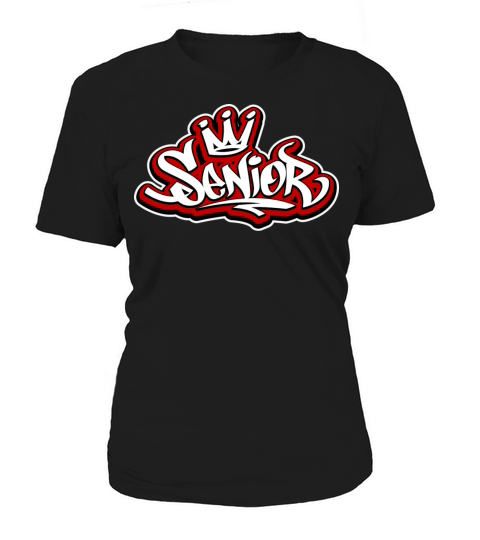 Senior Crown Graffiti Tag Women's T-Shirt
