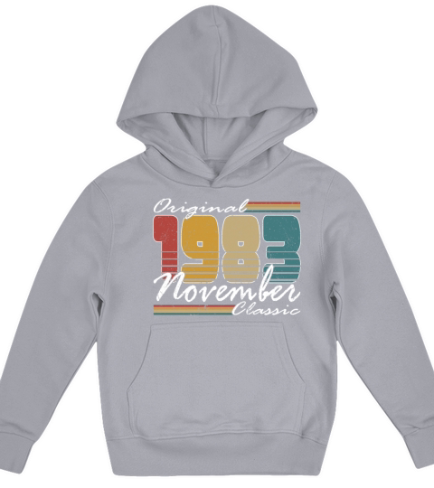 40th birthday november 1983 original 1983 Kids Hoodie