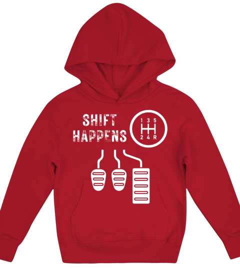 Shift Happens 5 speed Kids Hoodie