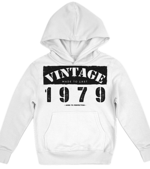 Vintage Classic 1979 44th Birthday - 44 Years Old Kids Hoodie