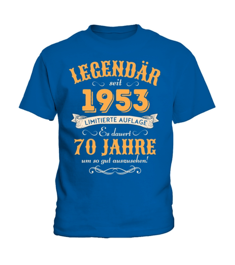 70th Birthday Vintage 1953 Kids T-Shirt