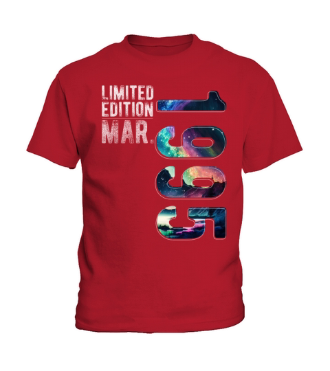 Limited Edition 1995 March Birthday Polar Lights Kids T-Shirt