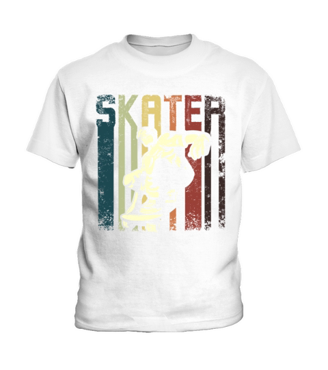 Retro Vintage Skateboarding Kids T-Shirt
