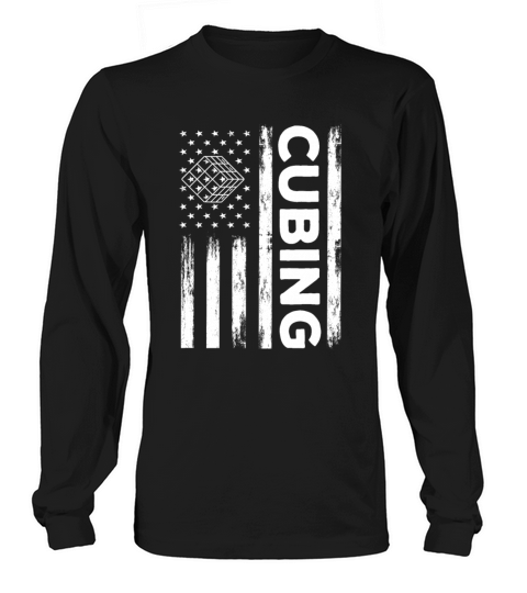 American Cubing Outfit Speed Cube USA Flag Long sleeved Unisex