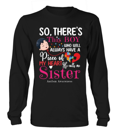 He Calls Me Sister April Puzzle Autism Awareness Long sleeved Unisex