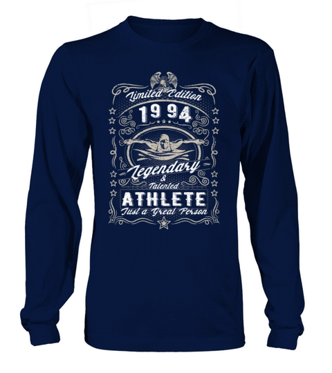 Vintage 1994 Swimmer Birthday Gift Sport Hobby Long sleeved Unisex