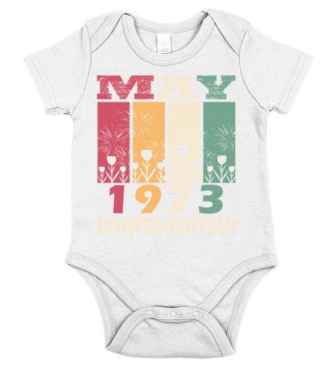 1973 May Limited Short Sleeve Baby One-Piece