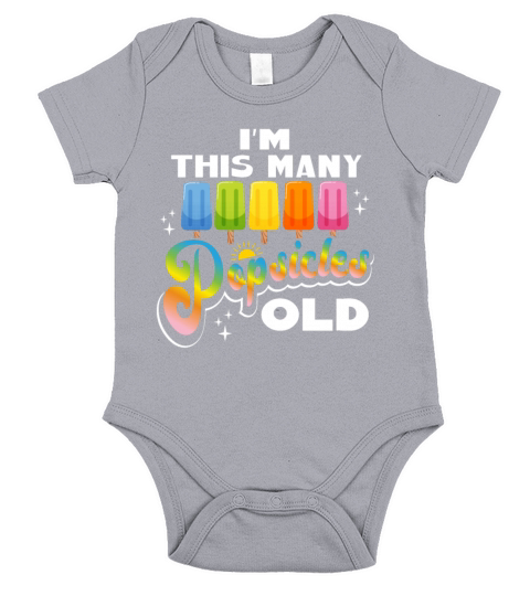 Funny Popsicles Im This Pops Many Shirt Funny 5th Short Sleeve Baby One-Piece