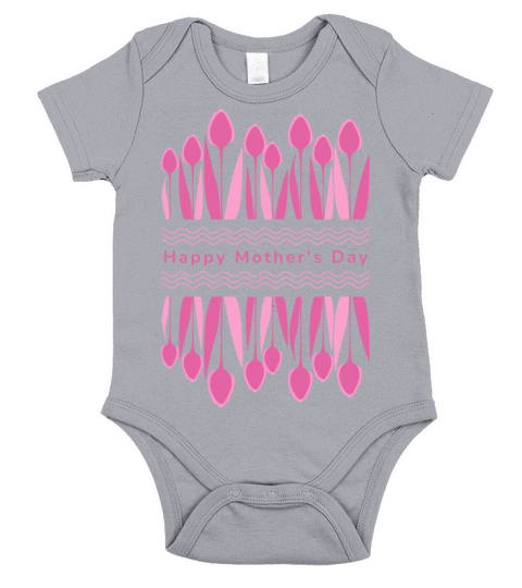 Happy Mothers Day Short Sleeve Baby One-Piece