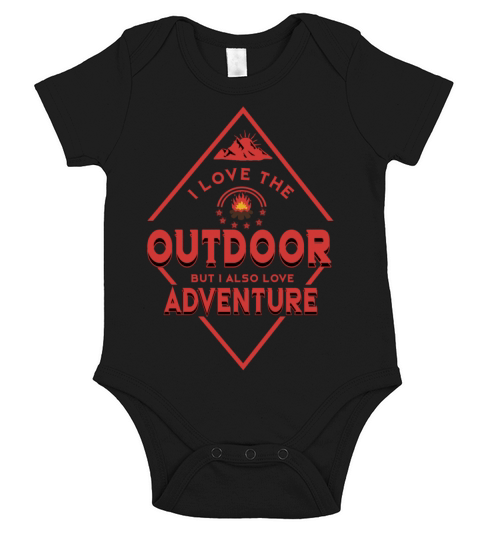 I Love The Outdoors Adventure Short Sleeve Baby One-Piece